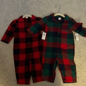 Flannel baby pajamas - 6-9 months
